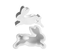 Générique Candlestick Silicone Mold - Easter Silicone Molds | Easter Bunny Shape Non Stick Easy Release | Bunny Candlestick Mold for Wax Cement Clay Soap Candlesticks Plaster Table Ornament