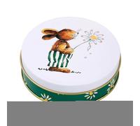 Générique Candy Box - Iron 3.74x1.18 Inches | Bunny Shaped Tin Storage Box | Cookie Tin Bunny Organizer For Easter Decorations Creative Cartoon Easter Treats And Gift Giving