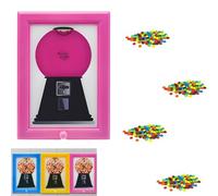 Générique Candy Dispenser, Rare Vintage the Handy Candy Frame - Hanging Candies Machine Art, Mini Wall Mount Gumball Machine, Snack Spinner Picture Frame Display, Hang on Wall or Stand on Table (B)