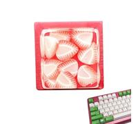 Générique Candy Fruit Keycap Set, DIY Decorative Mechanical Keyboard Caps Use, Backlit Compatible Computer Keyboard Accessory Kit, Creative Replacement Keycaps for Office Custom Build