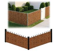 Générique Canisse Ecologique pour Jardin, Brise Vue Exterieur Naturel Bambou, Alternative Durable au Pare Vue PVC, Rouleau Cloture Respirant(180cm(H))