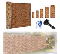 Générique Canisse en Roseau Naturel 30-200cm Brise Vue en Rouleaux, Clôture D'intimité Extérieure pour Jardin Terrasse, Paravent Pare-Soleil Décorative Facile À Installer avec Attaches(Brun,90x250cm)