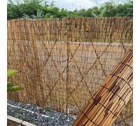 Générique Canisse en Roseau Naturel,Rouleaux de clôture en Roseau 0.5m 0.6m 1m 1.2m 1.5m 1.7m Hauteur Brise Vue en Roseau Naturel pour Exterieur,Clôture de Jardin d'intimité pour Extérieur