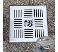Générique Caniveau de Douche carré avec Couvercle Amovible, Grille d'évacuation des eaux pour allées et Jardins, 30 x 30 x 3 cm pour Une évacuation Efficace des eaux et u