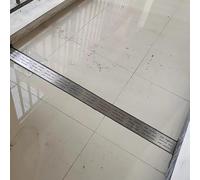 Générique Caniveau d'évacuation d'eau pour terrasse en Acier Inoxydable, 1 2 4 6 pièces, système de caniveau étroit avec Grille, kit de caniveau extérieur Robuste en Forme de U (Paquet de 4,