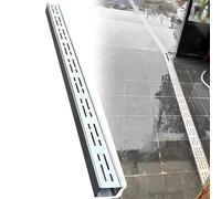 Générique Caniveau Durable pour Cour, couvercles de caniveau étroits en Acier Inoxydable 304 - Grilles Amovibles pour gouttière linéaire pour Cour, Jardin, terrasse, allée, Ferme (15 x 8 cm / 6 x 3,1