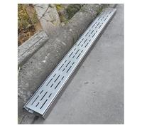 Générique Caniveau étroit pour terrasse, système de Drainage de gouttière en Acier Inoxydable 304, Canal de Drainage en Acier Inoxydable, caniveau Mince pour terrasse et Jardin extérieur (H
