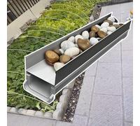 Générique caniveau Exterieur 1 Paquet de système de Drainage Souterrain en résine avec Couvercle, goulotte de Drainage de Sol de 60 à 100 cm de Longueur(L 100 CM W 25 CM H 30 CM)