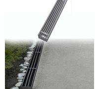 Générique caniveau Exterieur Canal de Drainage linéaire Hauteur 4 5 cm, gouttière Rabattable épaissie pour Drain de tranchée de Parc, système de Drainage(W 7.5 CM H 5 CM)