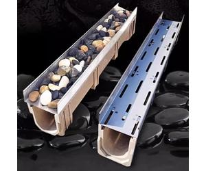 Générique Caniveaux et grilles de Drainage, caniveaux de dérivation d'eau, kit de caniveaux de Drainage pour terrasses de Piscine/trottoirs/Jardins, 100 cm / 39,4 po de Long (Taille : 15 x 2