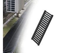 Générique caniveaux extérieurs Grille De Drainage Rectangulaire Antidérapante en Résine Plastique Polymère pour Drainage De Pentes, Garages, Jardins Et Trottoirs(W H 50 x 5cm/20 x 2.0in)