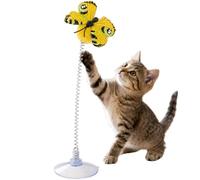 Générique Canne à Jouet pour Chat Baguette 3 Vitesses À Ressort Et Ventouse | Exercice Chat Pour Entraînement Exercice Anti-Ennui Stimulation Mentale Simulation De Chasse