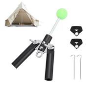 Générique Canopy Replacement Parts - Stainless Steel Adjustable Angle Camping Supplies, Canopy Tent Top Insert - for Camping, Garden, Patio, Yard, Deck, Porch, RV Home, Campfire, Mountain Lawn