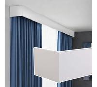 Générique Cantonnière de Plafond Robuste, sans Rail, avec cantonnière Extra Longue pour Tringle Double, 1,6 m (5,25 pi), élégante Finition Blanche.