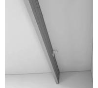 Générique Cantonnière de Tringle à Rideaux Grise Robuste - Coffre à Rideaux décoratif fixé au Plafond avec glissières et butées, Longueur 1,1 m / 3,6 pi pour Une décoration élégante des fenêtres.