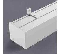 Générique Cantonnière en Aluminium avec Double Rail - Système de Tringle à Rideaux et de Rail à roulettes de 4,11 m (13,5 pi) pour Fixation Plafond/Mur - Décoration élégante pour fenêtres