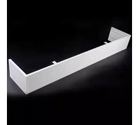 Générique Cantonnière en Aluminium Personnalisable - Coffret Blanc pour Tringle à Rideau, corniche décorative (4,2 m/13,8 pi) - Rails Non Inclus