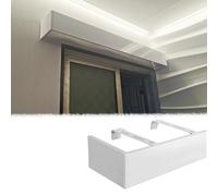 Générique Cantonnière occultante pour fenêtres, Fixation au Plafond et au Mur, Cache-Tringle en Aluminium, boîtier de 4,4 m (14,4 pi) pour Balcon et Salle de Bain