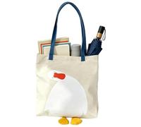 Générique Canvas Tote Bag - 14.57 Inches, Reusable Shoulder Purse | Roomy Canvas Carryall | Large Capacity Student Bag for School, Shopping, Commuting, Travel, Vacation and Daily Essentials