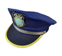 Générique Cap De - Accessoires De Costumes De | Chapeau De Policier Des | Accessoires De Costumes De Policiers Pour Design Ajusté Pour Déguiser, Faire Semblant De Jouer Des Costume