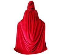 Générique Cape À Capuche Cape Cosplay Velours Vampire Corbeau Halloween