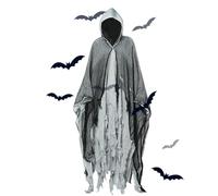 Générique Cape à Capuche Halloween - Cape Effrayante à Capuche Unisexe Adulte | Idéale pour Fête d'halloween, Cosplay, Spectacle et Maison Hantée