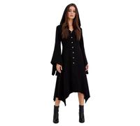 Générique Cape à Capuche Steampunk De SorcièRe MéDiéVal Pour Femme Costume De Viking Confortable Et Douce DéGuisement Gothique Vintage Vampire Pirate Femme Pour Cosplay Halloween Carnaval