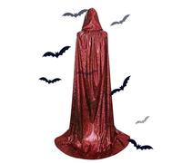 Générique Cape à capuche unisexe pleine longueur, Cape à capuche brillante d'Halloween - Robes de costume pour femmes douces et confortables - à Mardi Gras pour fêtes costumées, costumes de scène