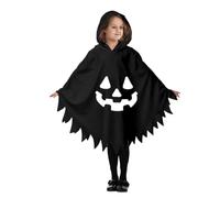 Générique Cape avec Capuche Fantôme Halloween Enfant Costume d'Fantôme Effrayante Drole pour Garçons et Filles Déguisement Faucheuse pour Carnaval, Mascarade, Halloween Cosplay et Animation Scolaire