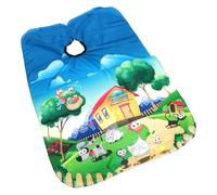 Générique Cape de Coiffure Garçon et Filles Imperméable en Polyester Fin Motif Dessin Animé Tablier de Coiffure Léger et Respirant Protection Anti-Cheveux pour Garçons et Filles