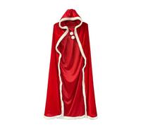 Générique Cape de Noël avec Capuche, Velours Rouge Deguisement de Père Noël Cape Hiver Chaud à Capuche, Deguisement Mere Noel Femme, Cosplay Costume Père Noëls Deguisement Pere Noel