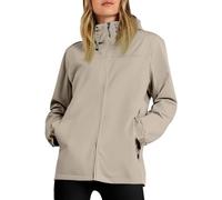 Générique Cape de Pluie Velo de Polaire Anti-pluie Impermeable Sport Hiver Trench Veste Femme Mi Saison Imperméable Vent Capuche Automne Randonnée Veste Kaki Femme L