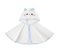 Générique Cape de Protection Solaire Bébé Garçon Fille Fermeture Zip UPF 50 Plus Extérieur Respirant Cape Été(Blue, 3-12 Mois)