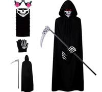 Générique Cape Halloween Pour Kit Déguisement Halloween Effrayant 5 Pièces