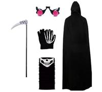 Générique Cape Halloween Pour Kit Déguisement Halloween Effrayant 5 Pièces