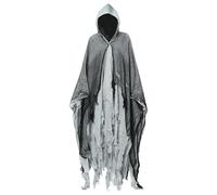 Générique Cape Médiévale d'Halloween, Effrayant Halloween Détraqueur Cape Hommes avec Capuche, Costume d'horreur de la Faucheuse, Costume de Cosplay d'horreur Vintage pour Adultes de Maisons Hantées