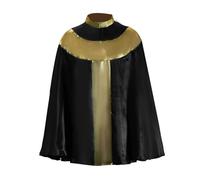 Générique Cape Satin Scène Mixte Col Montant Doré Halloween