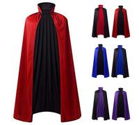 Générique Cape Vampire Adulte, Cape RéVersible Col Debout De Sorcier Et De Vampire, Deguisement Adulte Halloween Femme Et Homme Pour Carnaval, Cosplay, ThéâTre Spectacles Noël