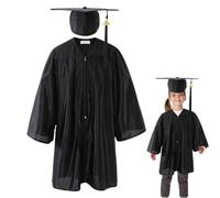 Générique Capeur de graduation des et robe, bonnet de graduation de la maternelle - Capeur de des et robe 2025 - Combinaisons de doctorat à l'école primaire, accessoires de costumes supérieurs