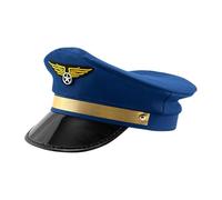 Générique Capitaine Captain Pipì pour les hommes - Pilot Captain Hat, Party Cap, Captain's Airline Hats | Navy adulte ajusté pour les hommes pour les femmes pour