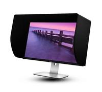 Générique Capot Parasol Cuir pour Écran, Visière Anti-Éblouissement Réglable 21-32 Pouces, Détachable Couverture Totale Universelle pour Montage Vidéo(31in/32in)