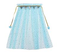 Générique Cappotto a Mantella per Bambina con Lacci, Costume da Festa elegante per Bambini, Giacca Morbida per Spettacoli e Giochi di Ruolo, Taglia 3-10 Anni (Blue, 3-10 Years)