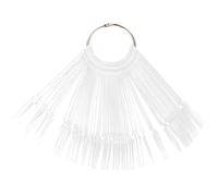 Générique Capsules à Ongles Transparentes 100 Pcs pour Entraînement Nail Art, Présentoir Bâtonnets pour Vernis à Ongles, Palette Couleur Pratique pour Manucure et Démonstration