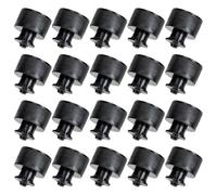 Générique Capsules de Bouteille Sport Réutilisables en PE Fonction Poussoir-Pull Anti-déversement, Lot de 20 Bouchons Ronds Adaptés aux Bouteilles d'eau et Gourdes Sportives pour Usage