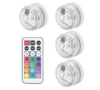 Générique Capsules LED Lumières pour Ni-nja Slushi FS301 / FS300, 4PCS Lumières à Capsules LED réutilisables, 13 couleurs et 4 modes, télécommande sans fil, accessoires de machine à neige