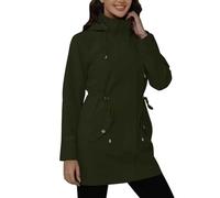 Générique Capuche Pluie Femme Saison Vent Grande Veste Running Impermeable de Veste Chic Hiver Automne Long Sport Imperméables Impermeable Ciré Femme Imperméable Doublé Polaire L