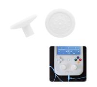 Générique Capuchon de joystick console de jeux pour ANBERNIC RG406V / RG406H / RG476H / RG477M Capuchons de remplacement pour sticks analogiques offrant une meilleure prise en main (Blanc)
