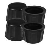 Générique Capuchons Cache Moyeu en Caoutchouc 4pcs pour Écrous De Roue De Quad Noir Protection Durable Adapté Aux 110-300cc ATV Accessoires Quad