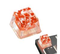 Générique Capuchons de Clavier en résine,Capuchons de Touches en résine à Fleurs - Clavier de Jeu Gypsophila Keycap,Remplacement de Bricolage, translucide Esc Keycap R4 Keycap Fleur éternelle