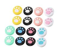 Générique Capuchons de Joystick 16 Pièces Motif Patte de Chat en Silicone pour Manette Switch Grip Antidérapant Facile à Installer Adapté aux Jeux Switch et Accessoires Plusieurs styles